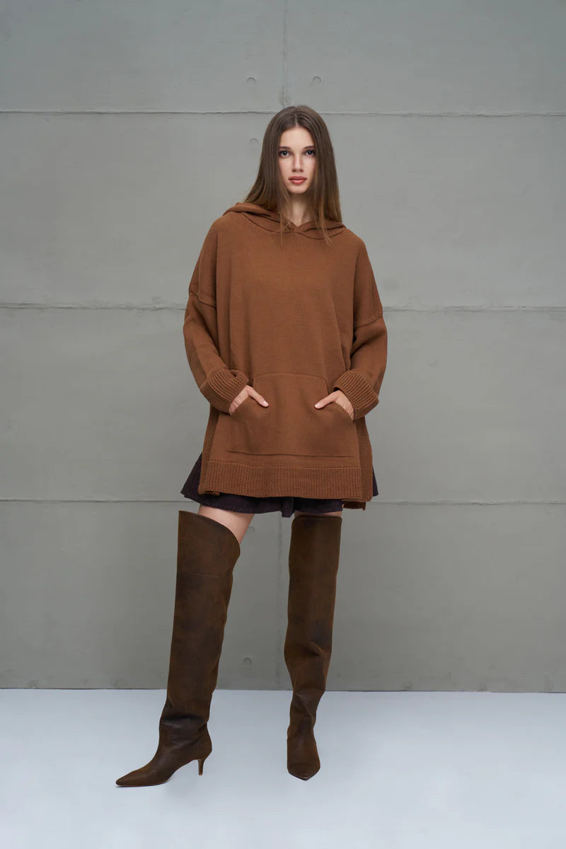 knit sweater and dress